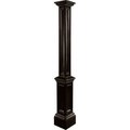 Mayne Mail Post Inc Mayne® Signature Lamp Post w/o Mount, 9-3/4"L x 9-3/4"W x 73-1/4"H, Black 5837-B